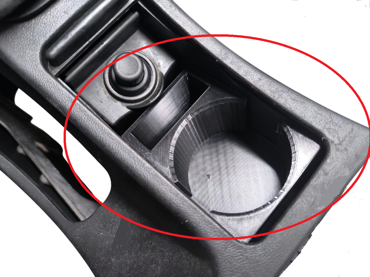 Aftermarket Center Console Cupholder Insert For Alfa Romeo 159 3D Printed