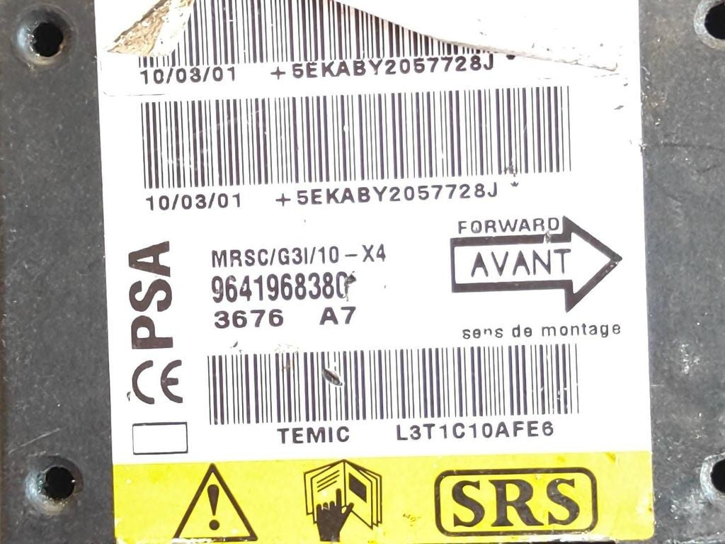 Citroen C5 2002 Safety Control unit module 9641968380 