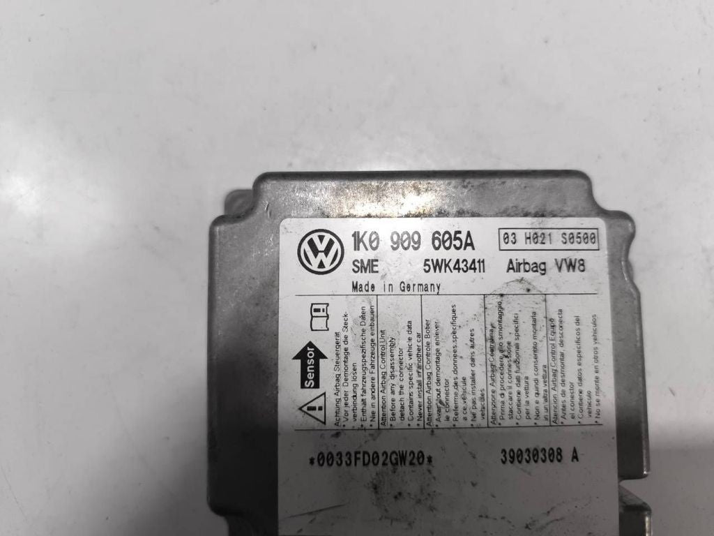 Volkswagen Golf V MK5 2006 Control unit module 1K0909605A 