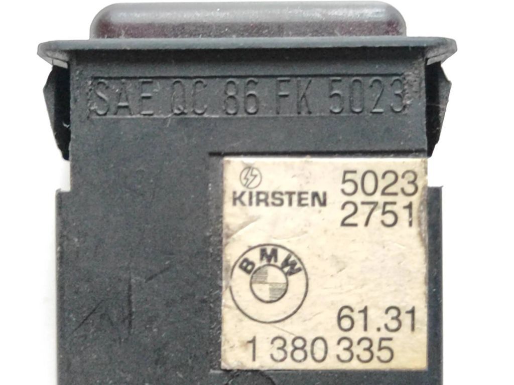 BMW 3 E30 1993 Hazard light switch 1380335 