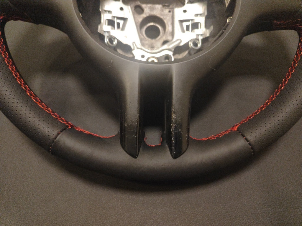BMW 3 Series E46 2002 Steering Wheel Red Stitch New Leather Cover 6760653