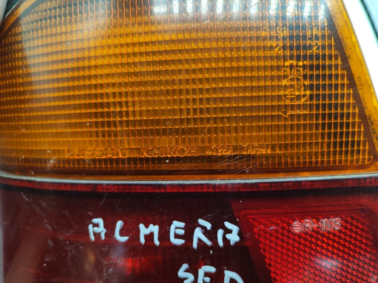 Nissan Almera N15 Sedan 1997 LHD Rear Left Taillight Light 4726A