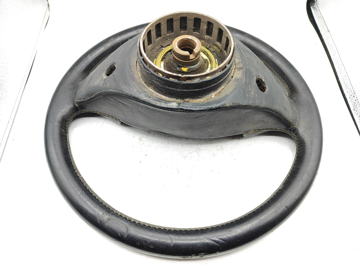 Alfa Romeo 155 TwinSpark Petrol 1994 Interior Leather Steering Wheel BLACK COLOR