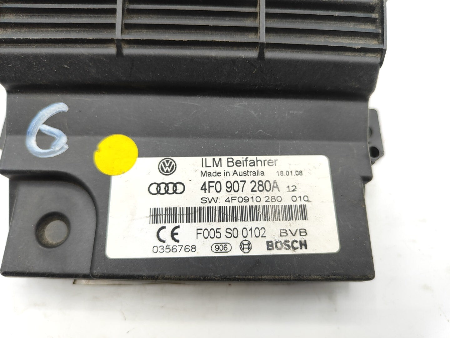 Audi A6 C6 2006 Power Control Module ECU 4F0907280A