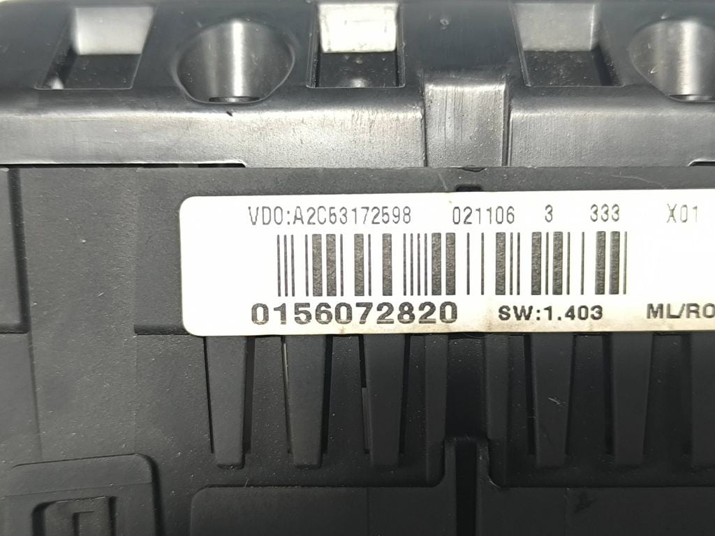 0156072820 Alfa Romeo 159 2007 LHD Diesel speedometer instrument cluster 