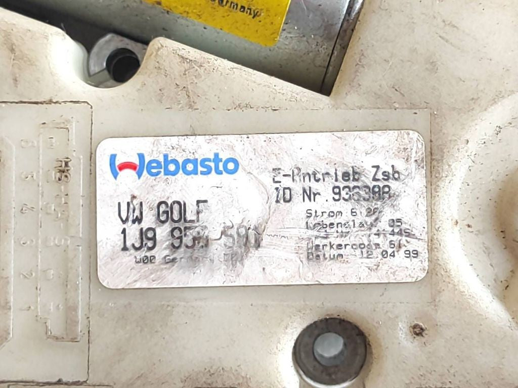 Volkswagen Golf IV 2000 Sunroof electric motor actuator 1J9959591 