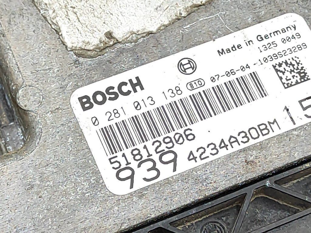 Alfa Romeo 159 1.9JTDm 2007 Engine Control Module ECU 51812906 0281013138