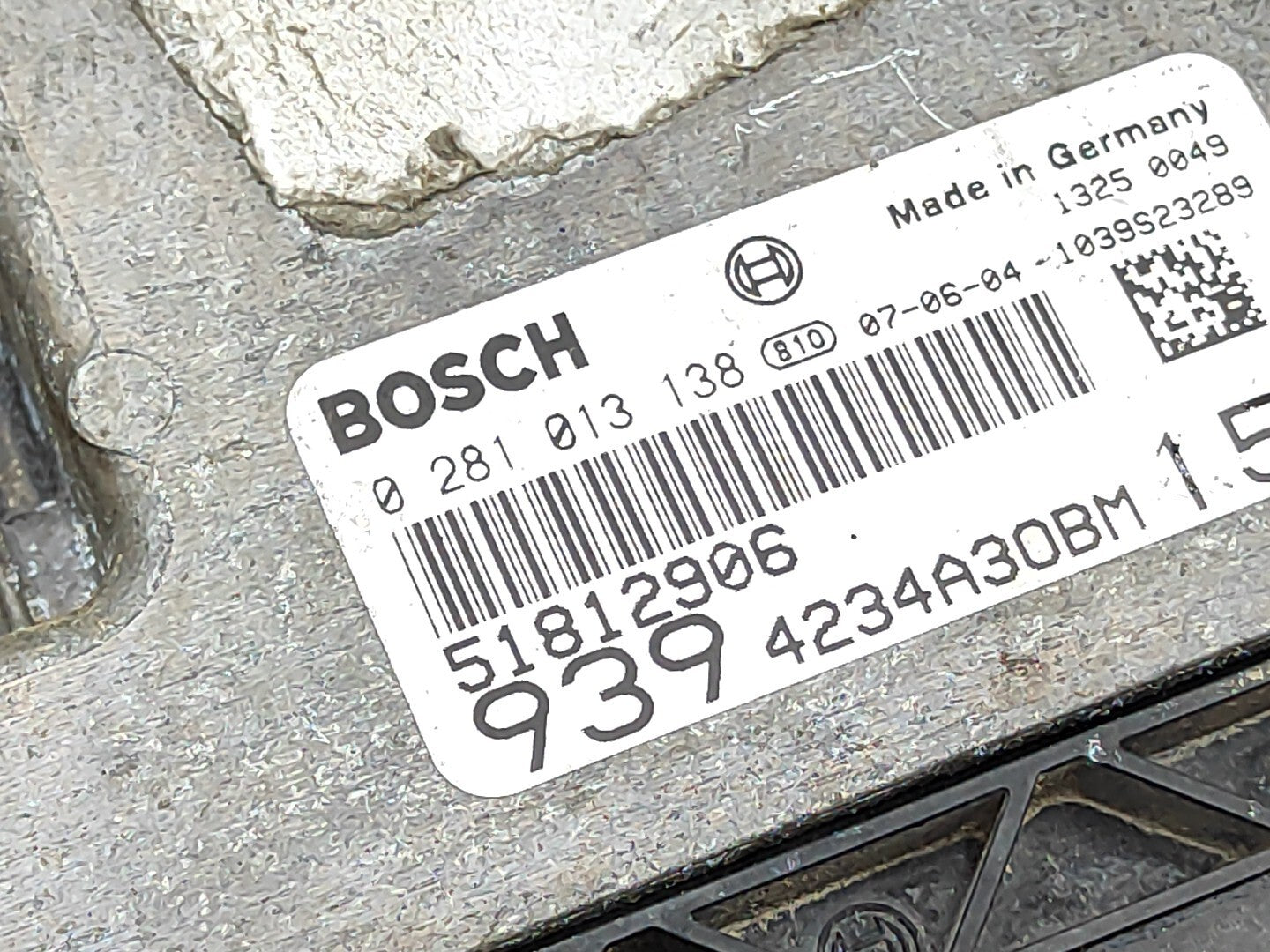 Alfa Romeo 159 1.9JTDm 2007 Engine Control Module ECU 51812906 0281013138