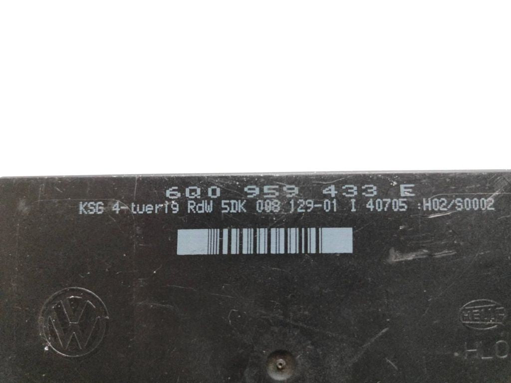 Skoda Fabia Mk1 (6Y) 2004 Comfort convenience body module 6Q0959433E 
