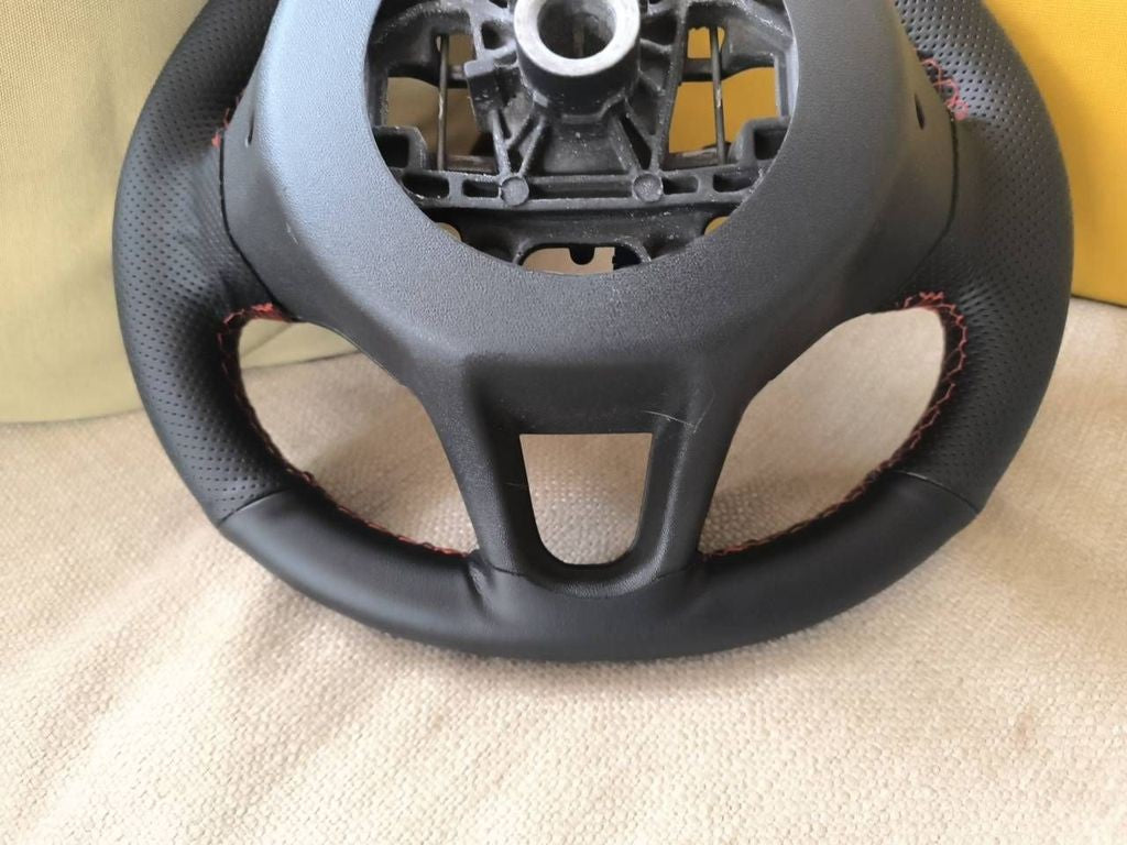 Peugeot 208 2013 Steering wheel 96750123ZD / Red Stitch / Red Marker