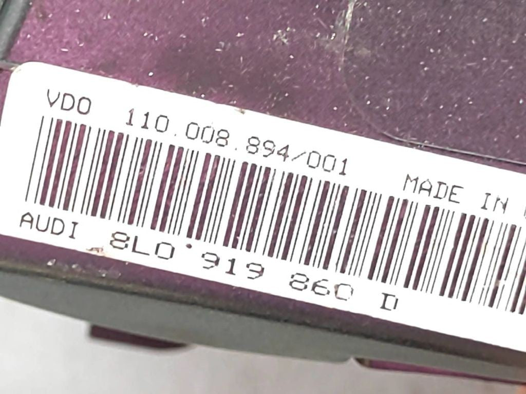 8L0919860D Audi A3 S3 8L 2002 Diesel speedometer instrument cluster 