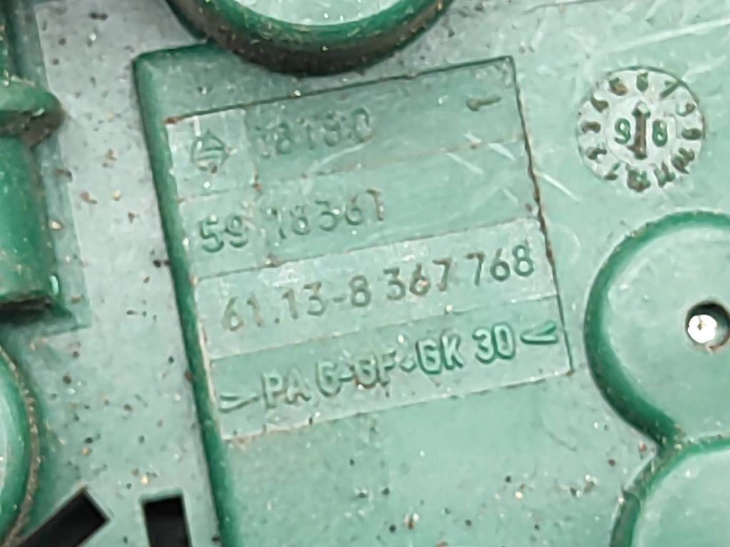 BMW 5 E39 530D Diesel 2001 Fuse box terminal harness 61138367768 