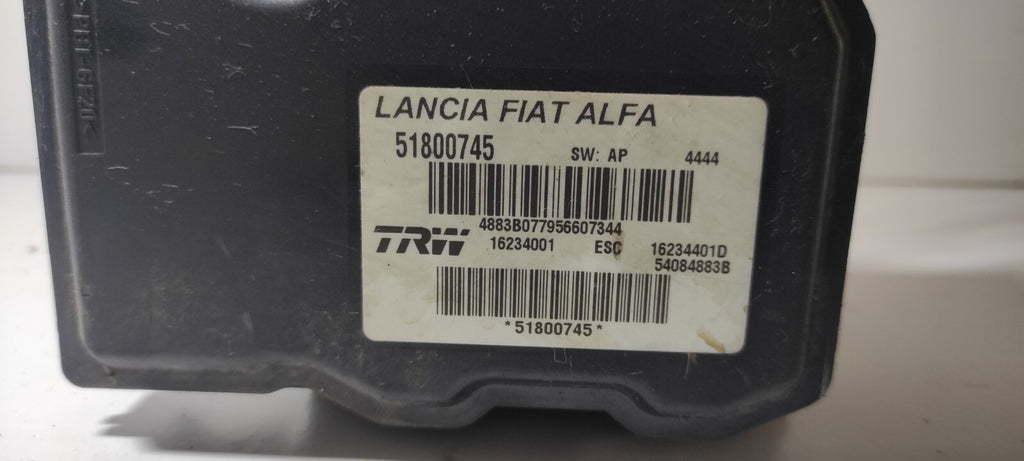 Alfa Romeo 159 1.9JTDm 2008 Diesel ABS Brake Pump Unit 51800745 16234001