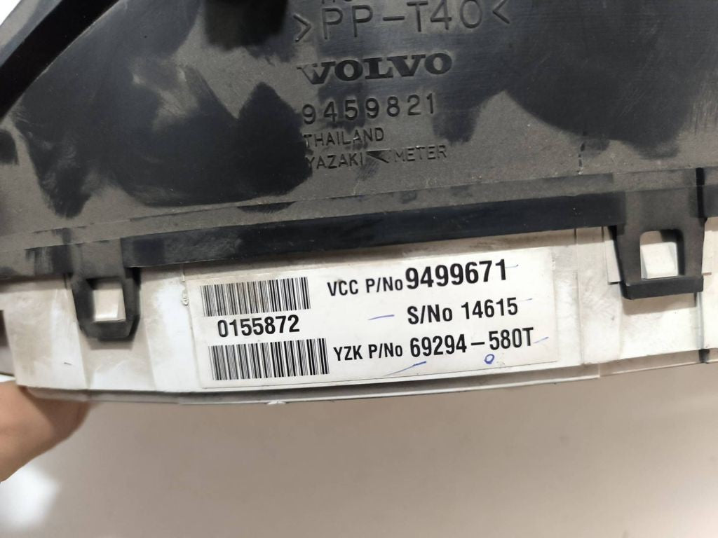 Volvo S80 2002 LHD Diesel speedometer instrument cluster 9459821 