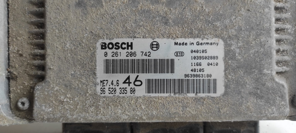Peugeot 607 3.0i V6 2000 Engine Control Module Unit ECU 9652033580