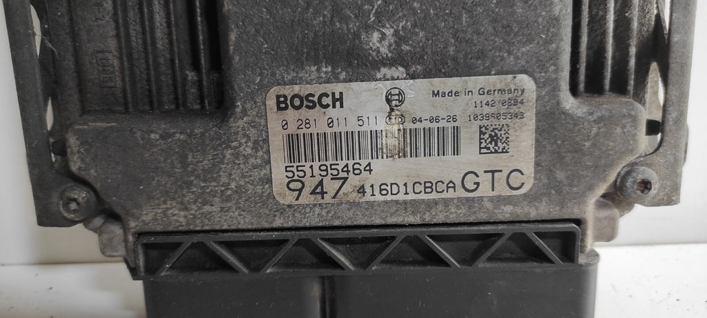 Alfa Romeo GT 1.9JTD 2005 Diesel Engine Control ECU Module 55195464 0281011511