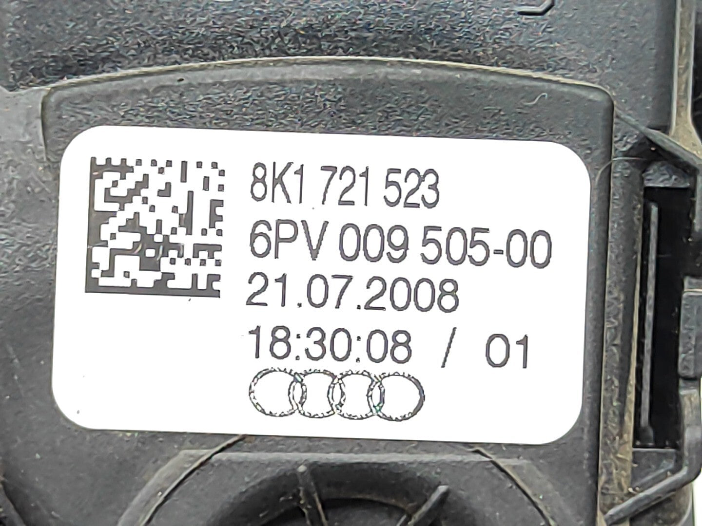 Audi Q5 3.0TDI 2010 Accelerator Gas Throttle Pedal Sensor 8K1721523