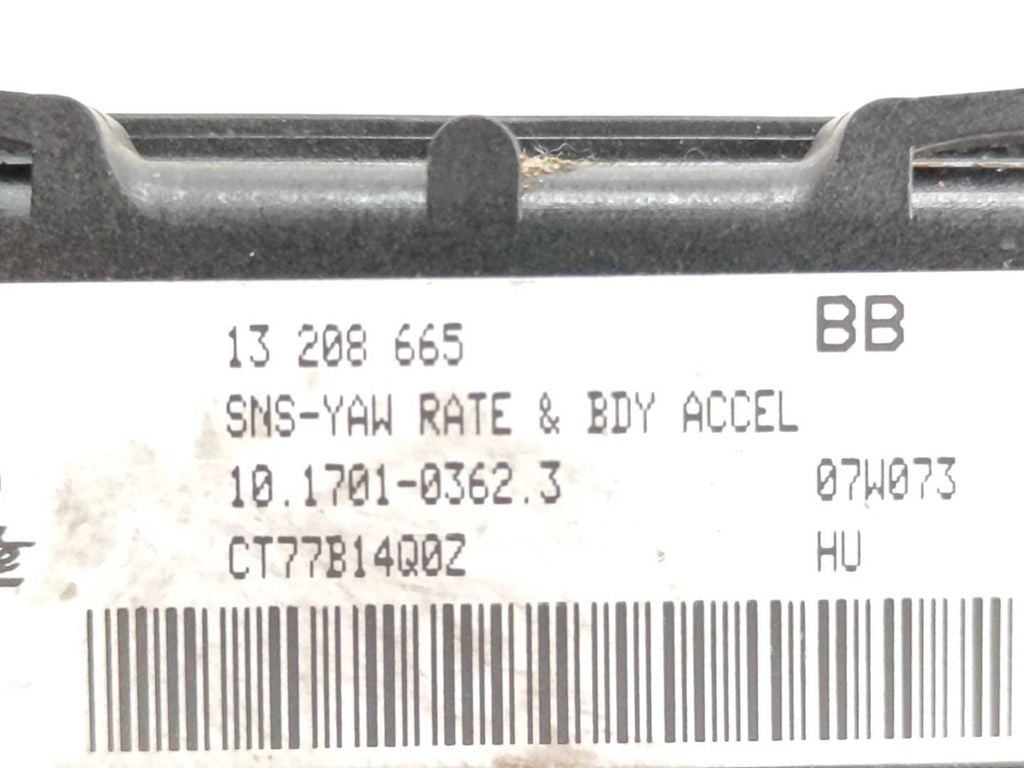 Opel Astra H GTC 2006 ESP acceleration yaw rate sensor 13208665 