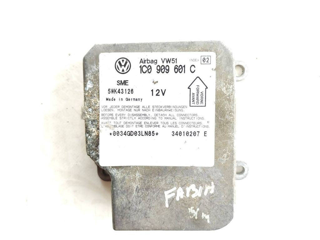 Skoda Fabia Mk1 6Y 2003 Safety ECU Control unit module 1C0909601C 