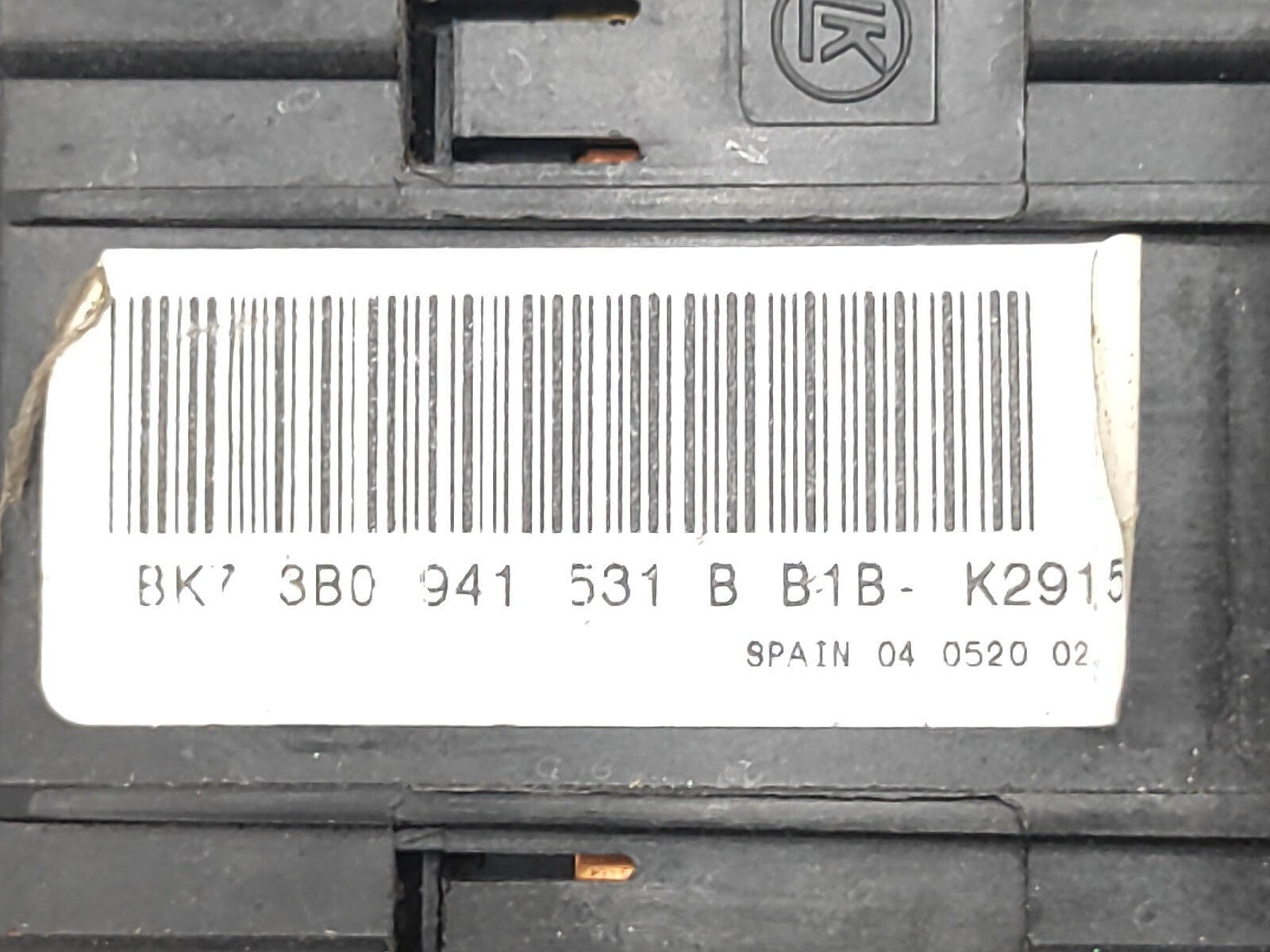 Volkswagen Passat B5 1999 Headlight Control Switch Button 3B0941531B