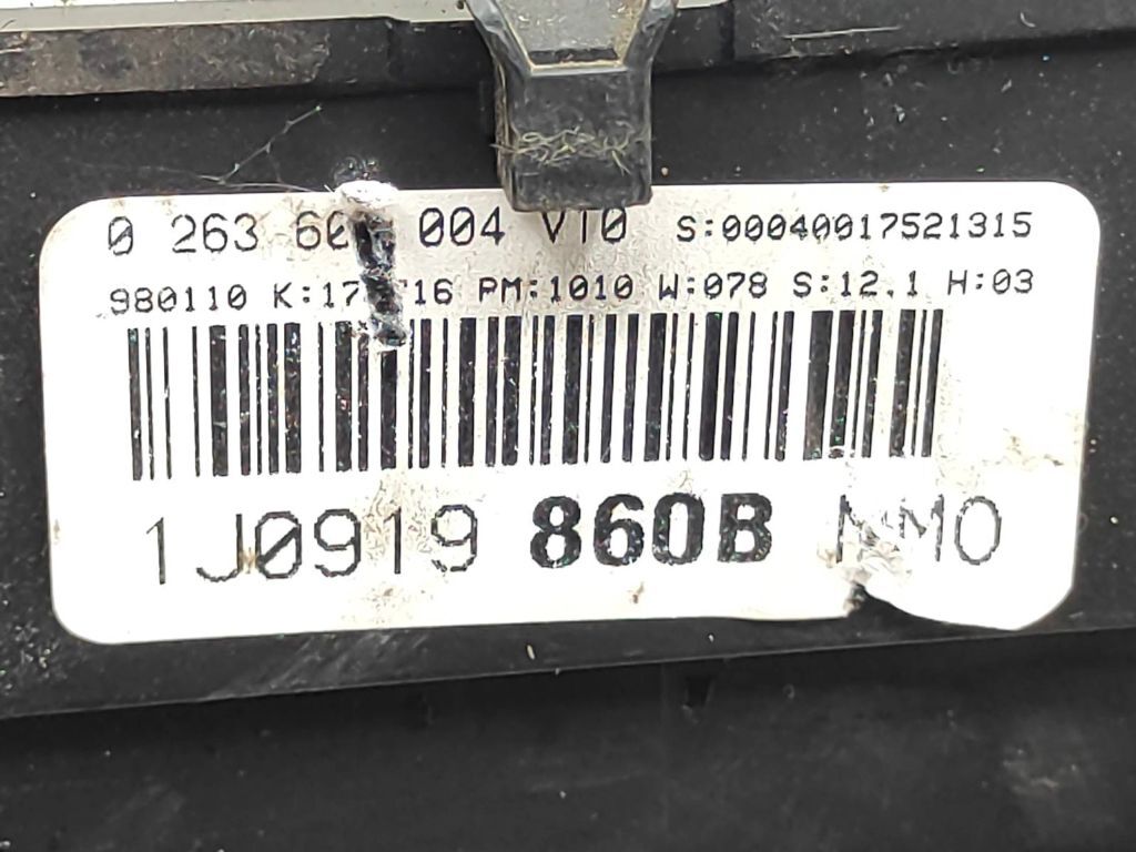 1J0919860B Volkswagen Golf IV 2002 Diesel speedometer instrument cluster 