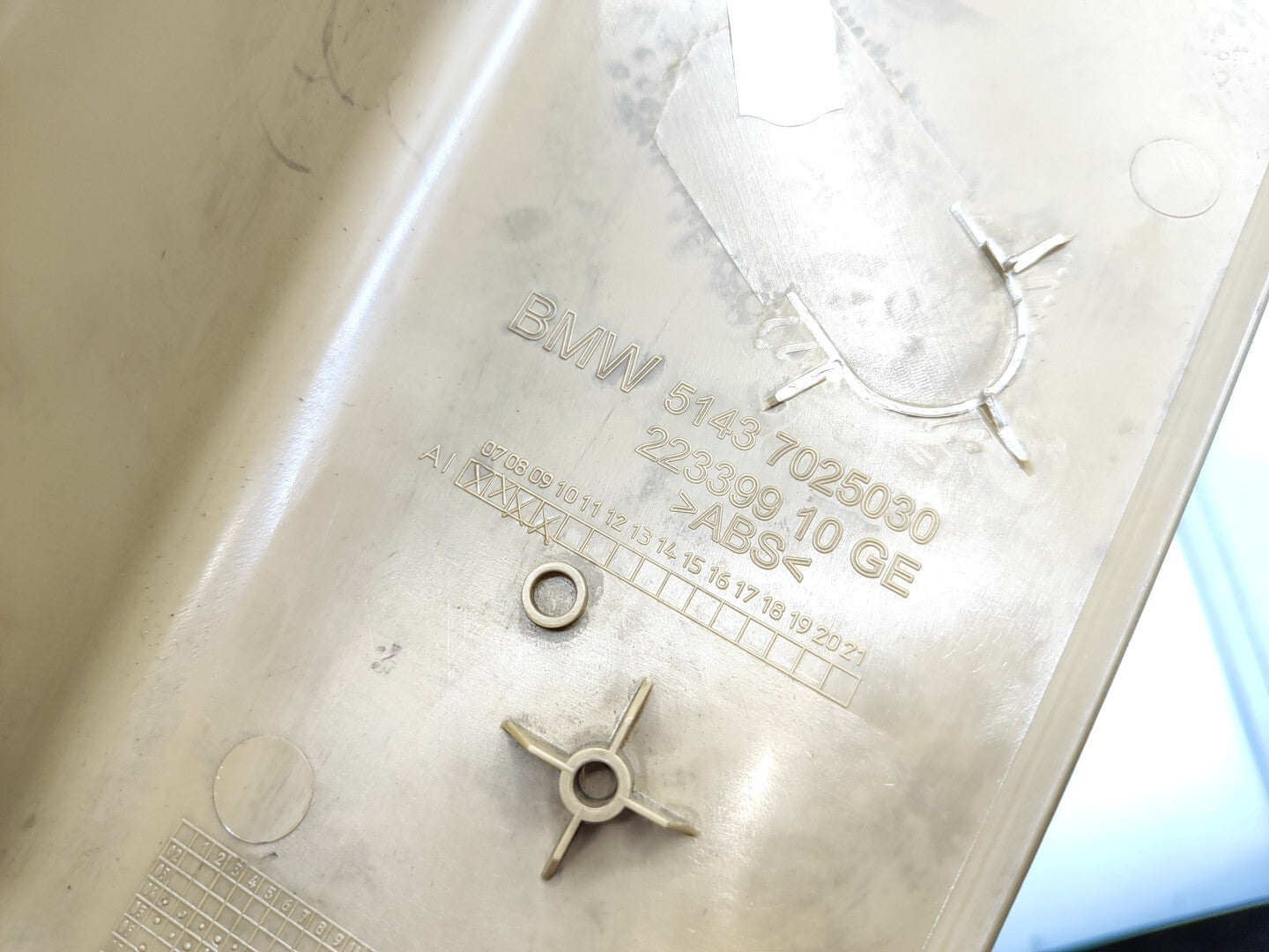 BMW 5 Series E61 530D 170kW 2006 LHD Front Right Foot Area Trim 7025030