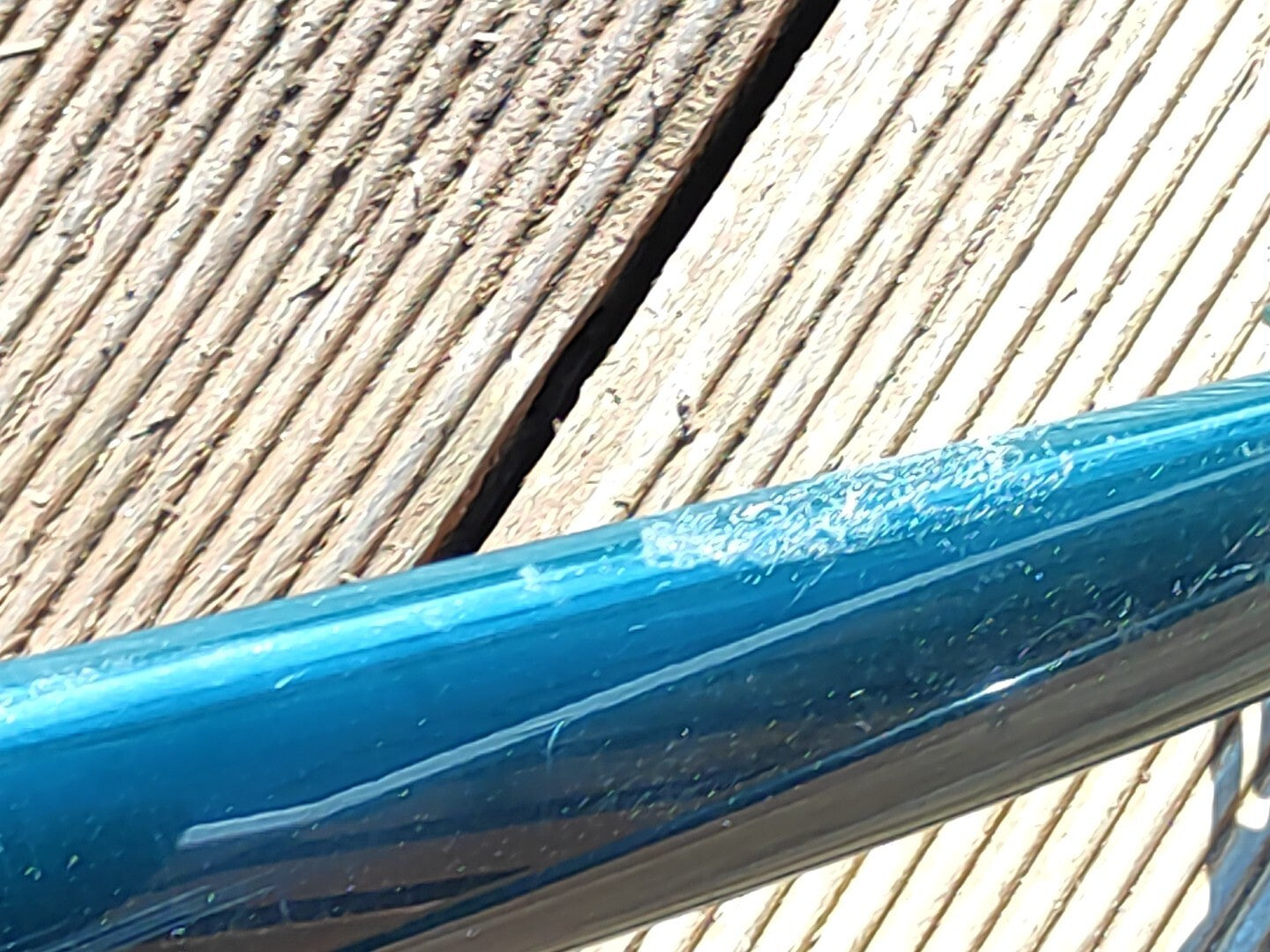 Jaguar X Type 2.0D Rear Right Side Bumper Molding Stripe 4X43N17C772D GREEN