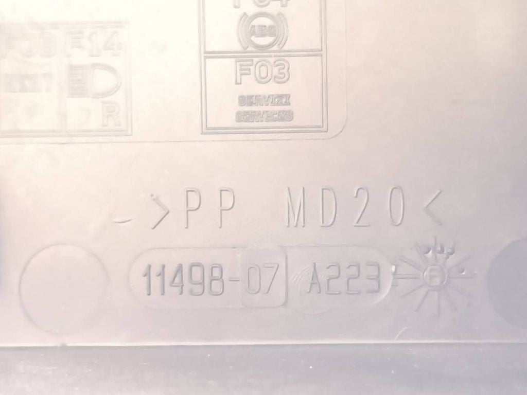 Alfa Romeo 147 1.9JTD 8V 2005 Diesel Fuse box cover 1149807 