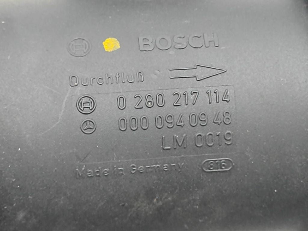 Mercedes-Benz C W203 2001 Diesel MAF mass air flow meter sensor 0280217114