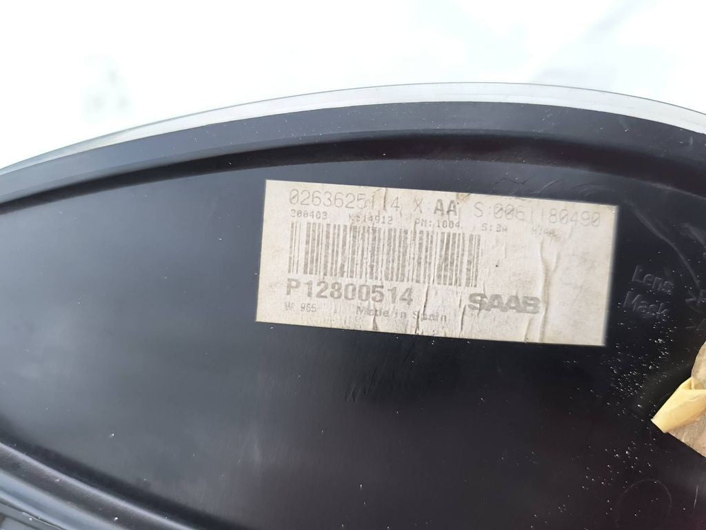 Saab 9-3 Ver2 2003 Petrol speedometer instrument cluster P12800514 
