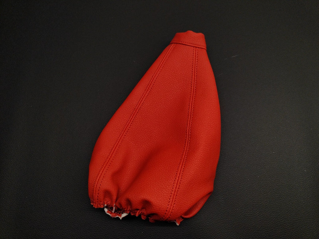 Shift Knob Leather Trim For Alfa Romeo 147 Twinspark PRE-Facelift 2003 RED