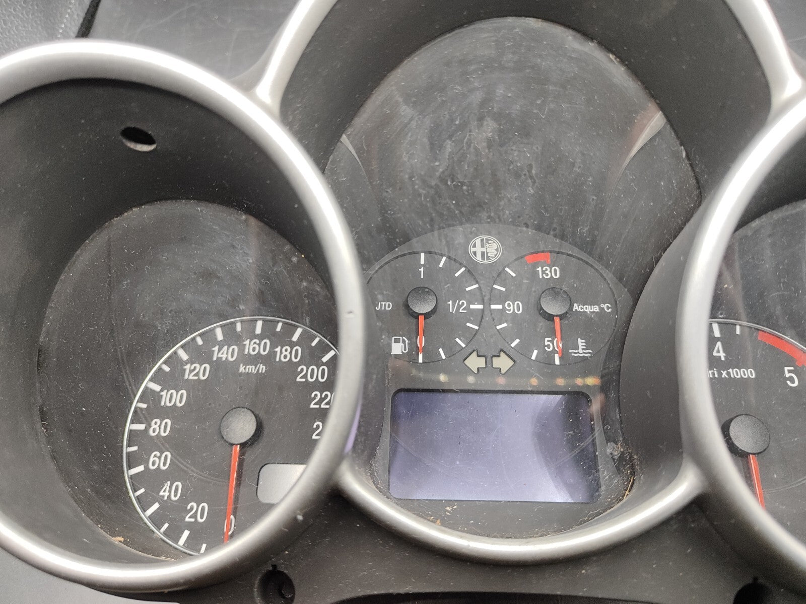 Alfa Romeo 147 Diesel 1.9JTD 2003 LHD Speedometer Cluster 735290181