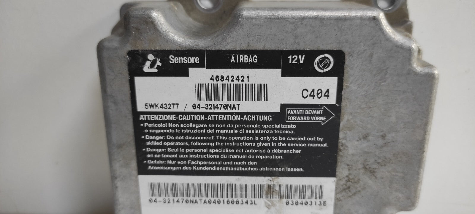 Alfa Romeo 147 1.9JTD 110kW 2005 Safety ECU Control Module 46842421