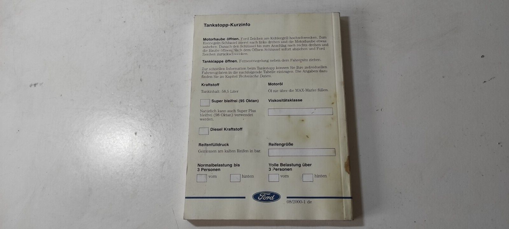 Ford Mondeo MK3 2005 User Service Manual GERMAN