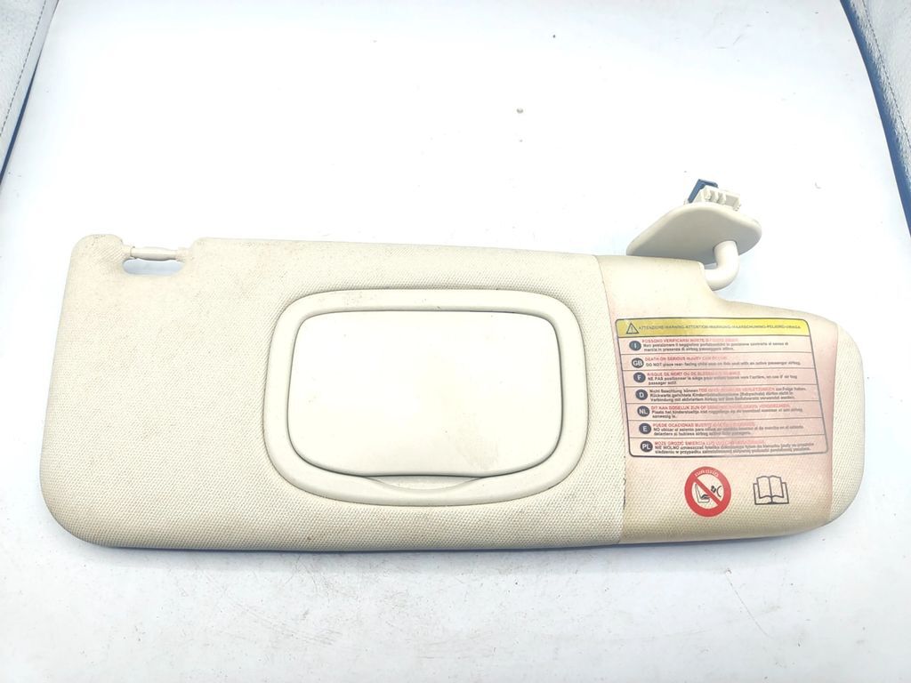 Alfa Romeo 159 2.4JTDm 147kW Saloon 2006 LHD Front Right sun visor cover