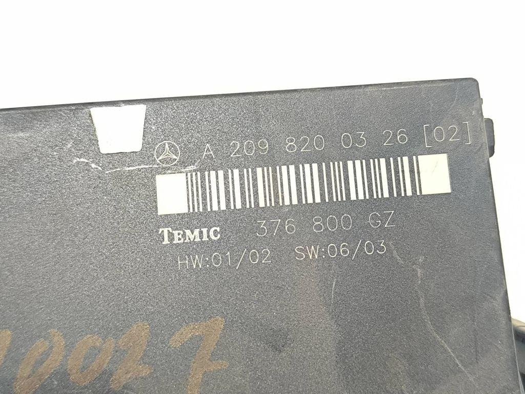 Mercedes-Benz C Class W203 2001 Comfort convenience body module A2098200326 