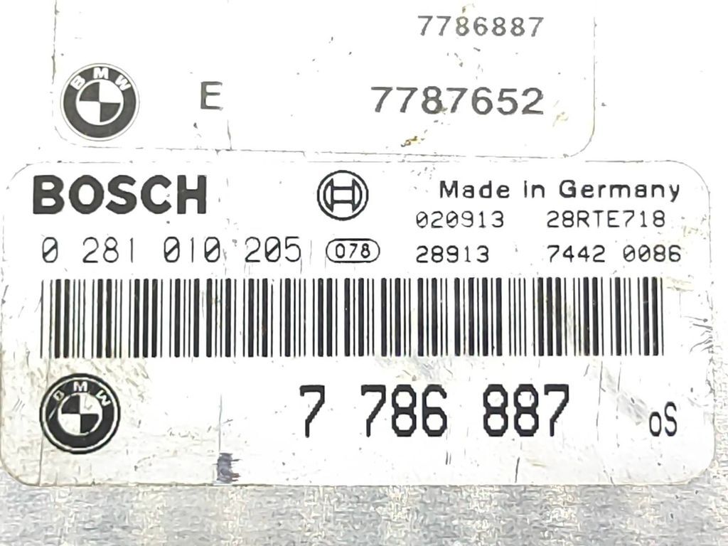 BMW 3 E46 2.0D Diesel 2000 Engine control unit module ECU 7787652 