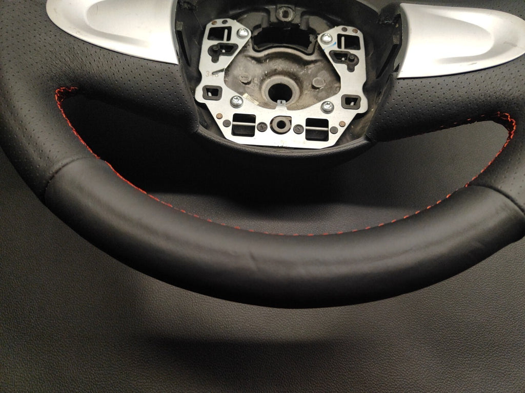 Mini Cooper ONE R55 R56 R57 2 Spoke Steering Wheel Red Stitch Leather