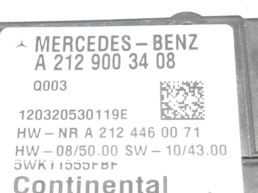 Mercedes-Benz E W212 2012 Fuel injection pump control unit module A2129003408