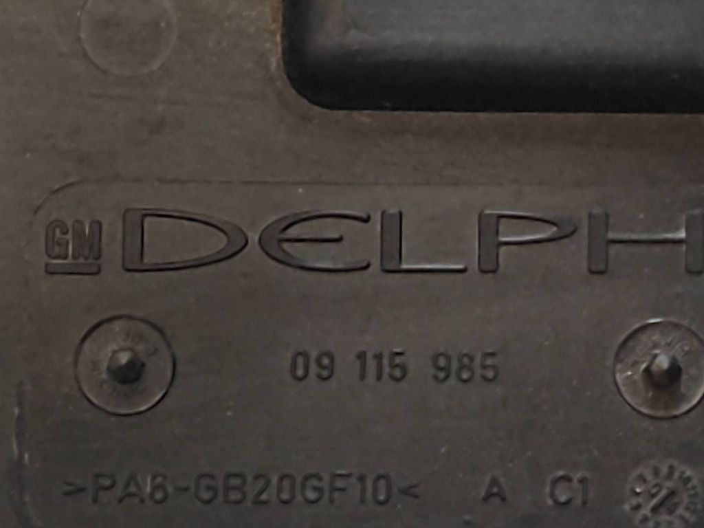 Opel Corsa C 2000 Diesel Fuse box cover 09115985 