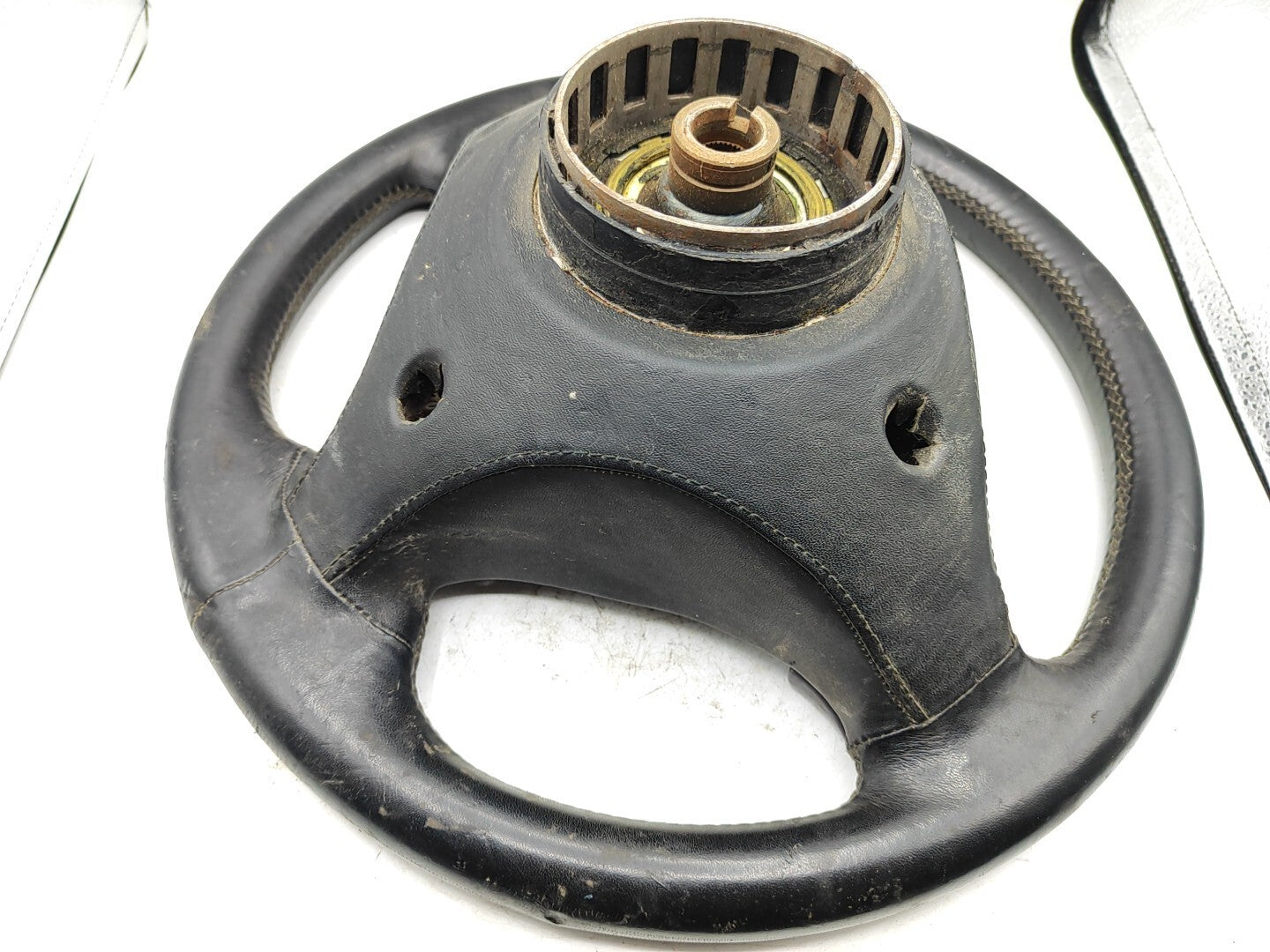 Alfa Romeo 155 TwinSpark Petrol 1994 Interior Leather Steering Wheel BLACK COLOR