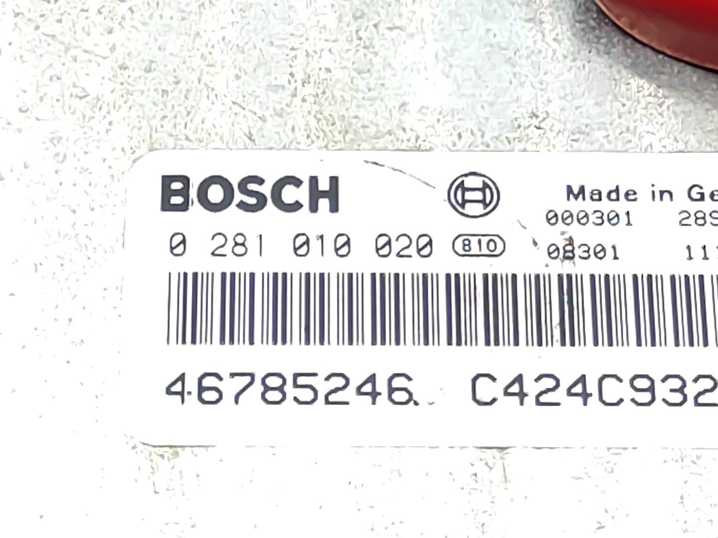 Alfa Romeo 156 1.9JTD SW 2000 Engine ECU Start Kit 46785246 0281010020 60653687