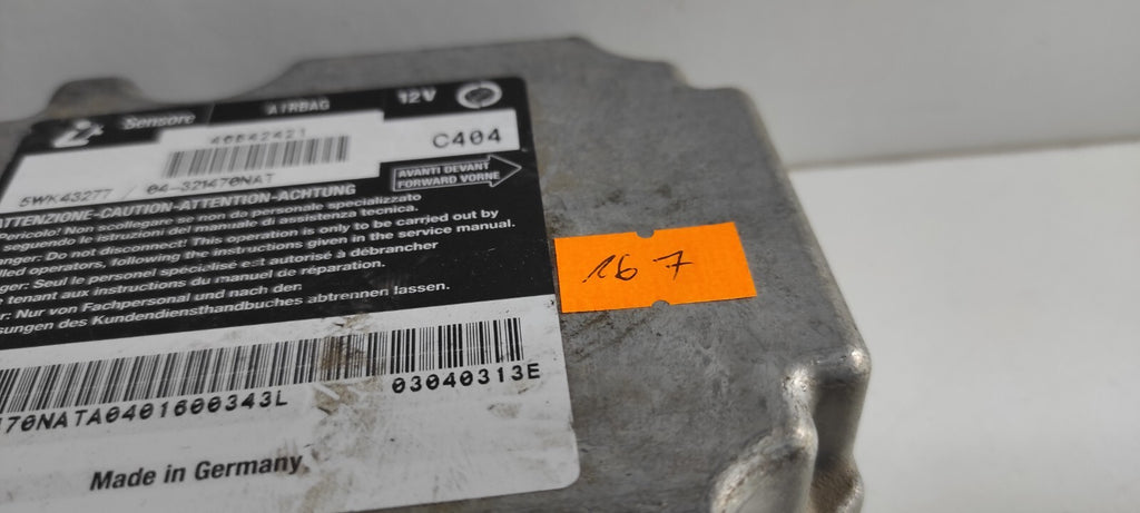 Alfa Romeo 147 1.9JTD 110kW 2005 Safety ECU Control Module 46842421