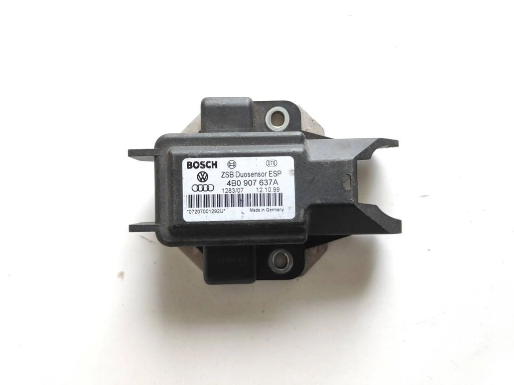 Audi A6 C5 4B 2002 ESP acceleration yaw rate sensor 4B0907637A 