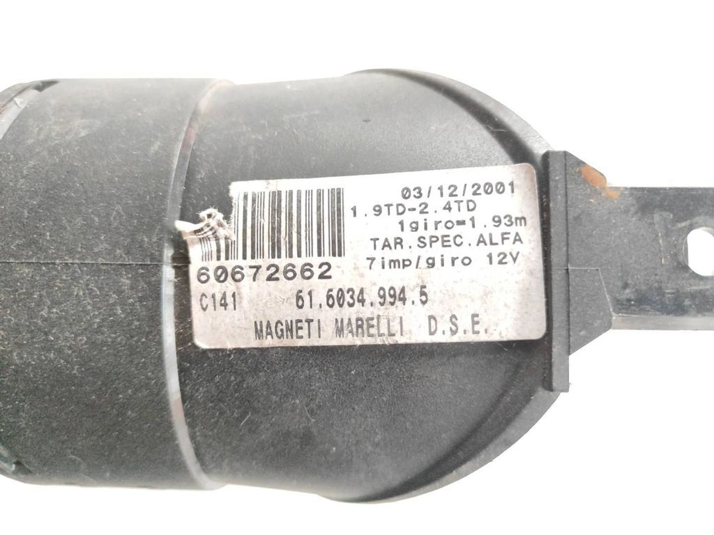 Alfa Romeo 156 2003 Diesel speedometer instrument cluster 60672662 