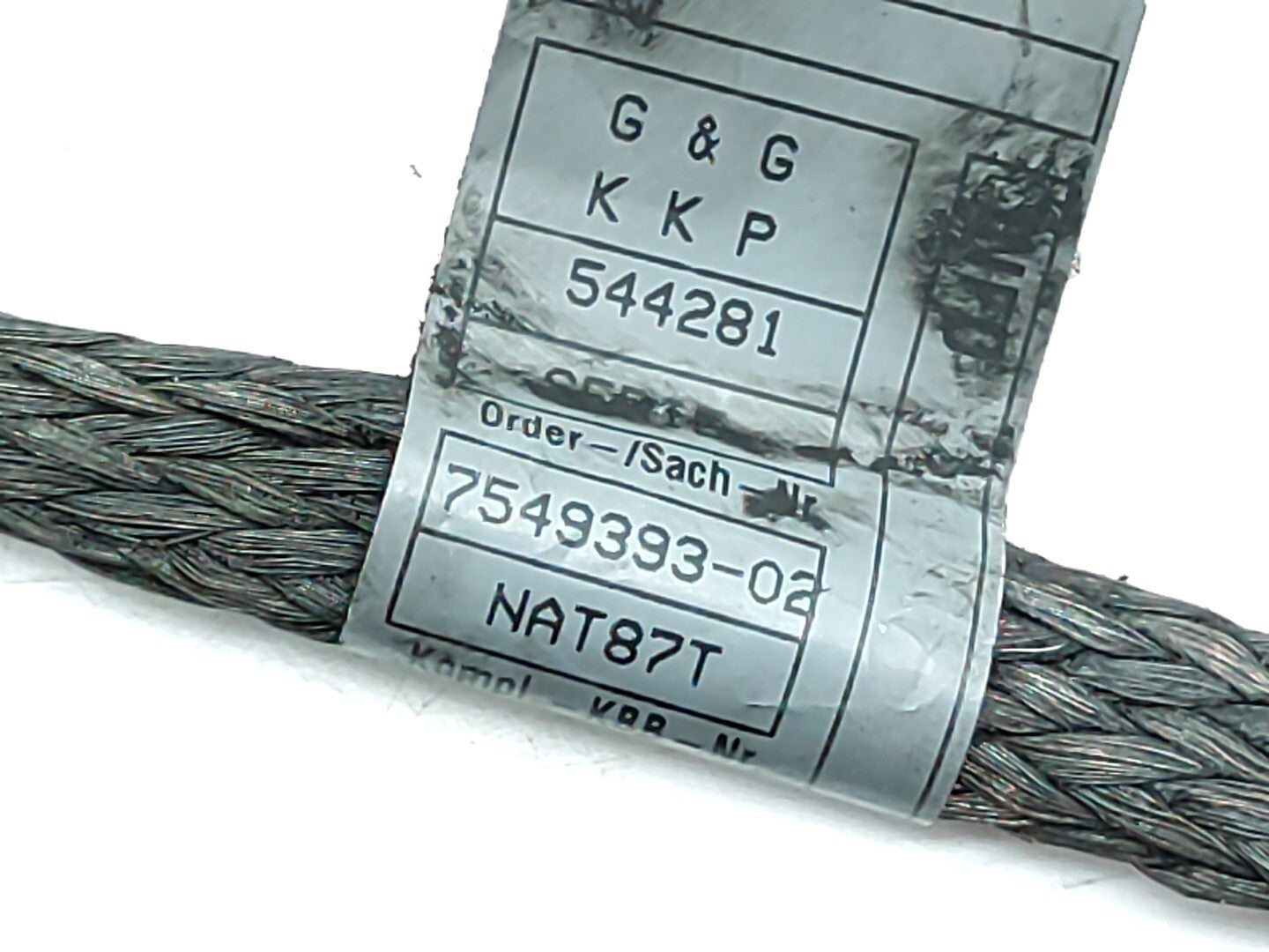 BMW E90 E91 330D 170kW 2006 Diesel Negative Battery Cable 7549394