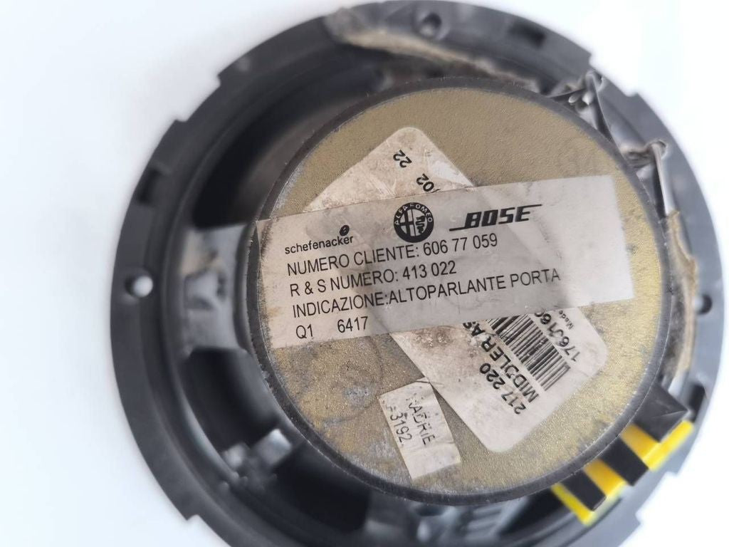 Alfa Romeo 156 2.4JTD 129kW 20V 2004 Bose front door speaker 60677059 