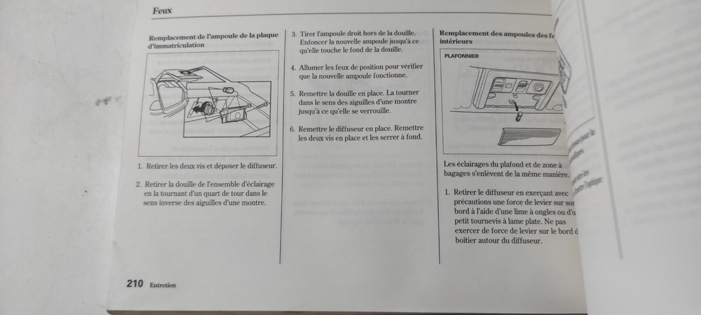 Honda Civic Aerodeck 1998 User Service Manual Book FRANCE