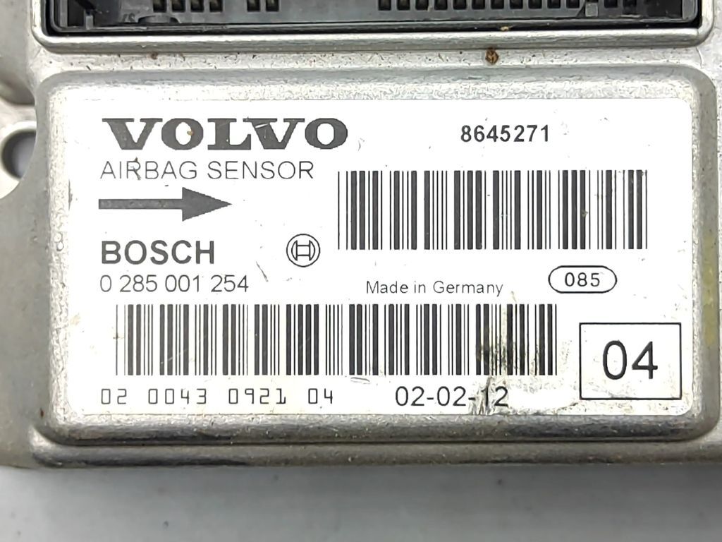 Volvo S60 2002 Safety Control unit module ECU 0285001254 