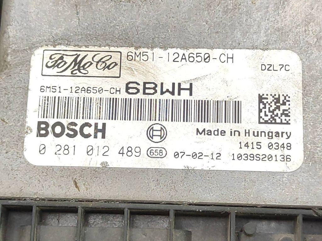 Ford Focus C-MAX 2006 6M5112A650CH Engine control unit module ECU 